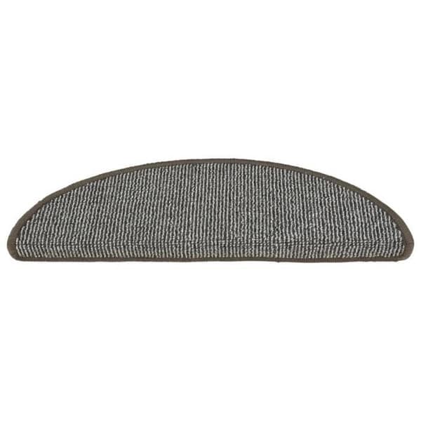 Maison Exclusive - Trappe tæppe 15 stykker 56 x 17 x 3 cm Grå Halvcirkel grå