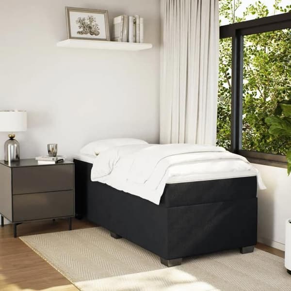 Maison Exclusive - Lakanat ja patja Musta 80x200 cm Sametti