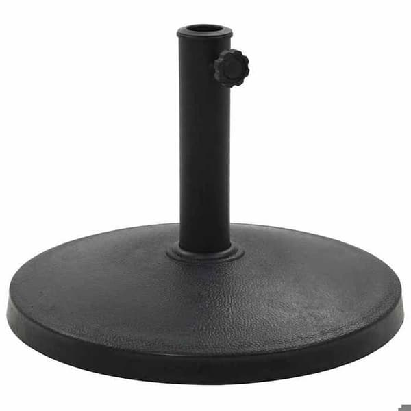 Maison Exclusive - Rund parasolfod Polyrésin 10 kg Sort