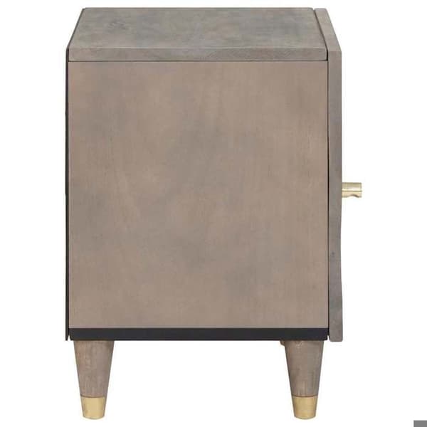 Maison Exclusive - Sängbord med dörr 2 st Grå 40 x 33 x 46 cm Grå