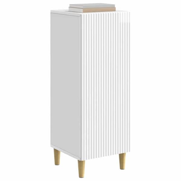 Maison Exclusive - Buffé Vit glänsande 33 x 34,5 x 90 cm Ingenjörsträ