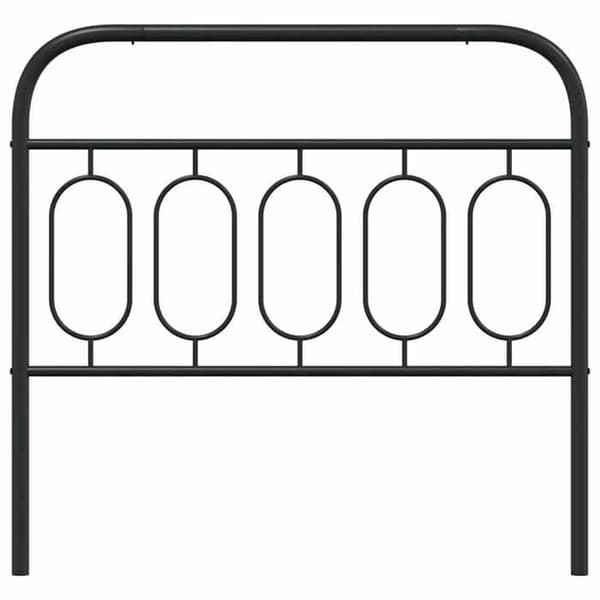 Maison Exclusive - Erstatnings hovedgærde metal sort 100 cm