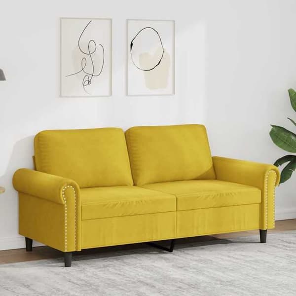 Maison Exclusive - 2-personers Sofa Gul 140 cm Velour