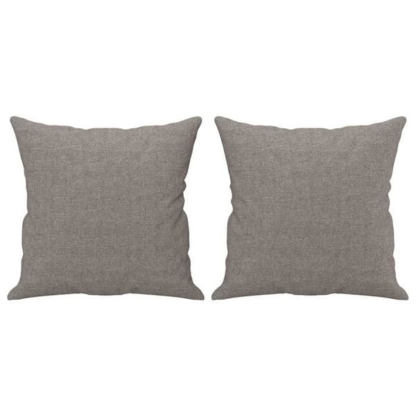 Soffa 2 platser - Maison Exclusive - taupe tyg - robust metallram - kuddar ingår Mol