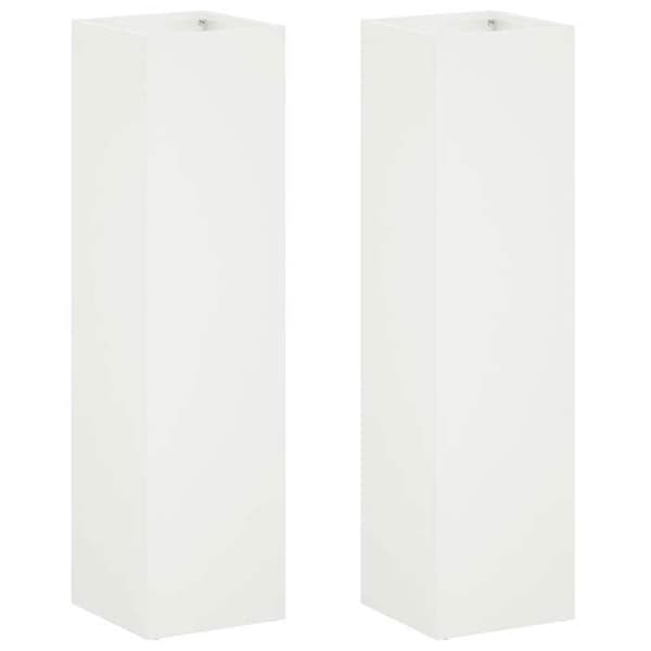 Maison Exclusive - Trädgårdskrukor 2 st Vit 20 x 20 x 75 cm