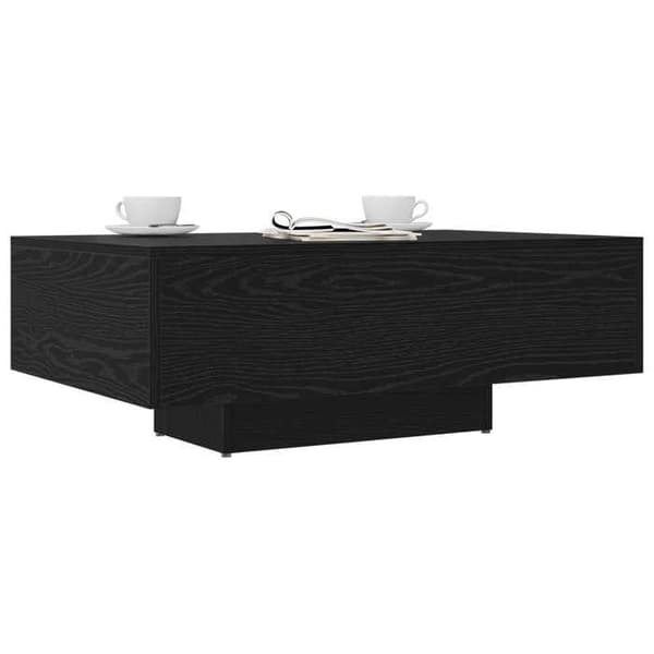 Maison Exclusive - Sort egetræ sofabord 85 x 55 x 31 cm svart ek