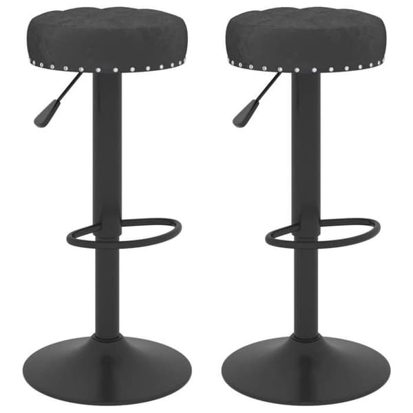 Maison Exclusive - Baarijakkarat 2 kpl musta sametti Svart