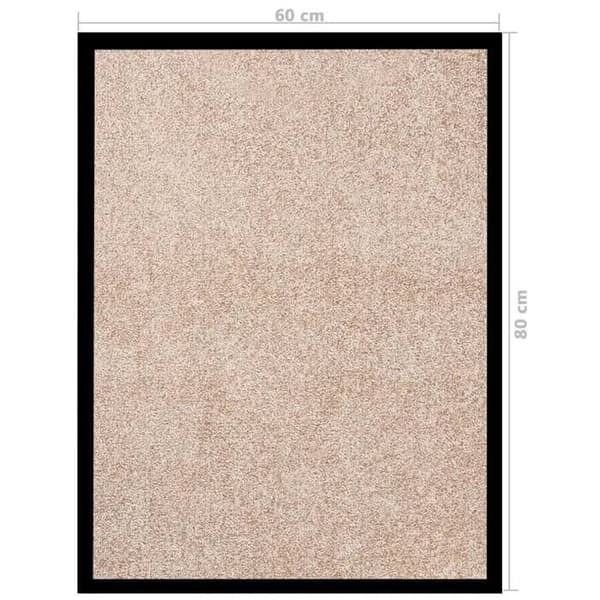 Maison Exclusive - Dørmåtte Beige 60x80 cm