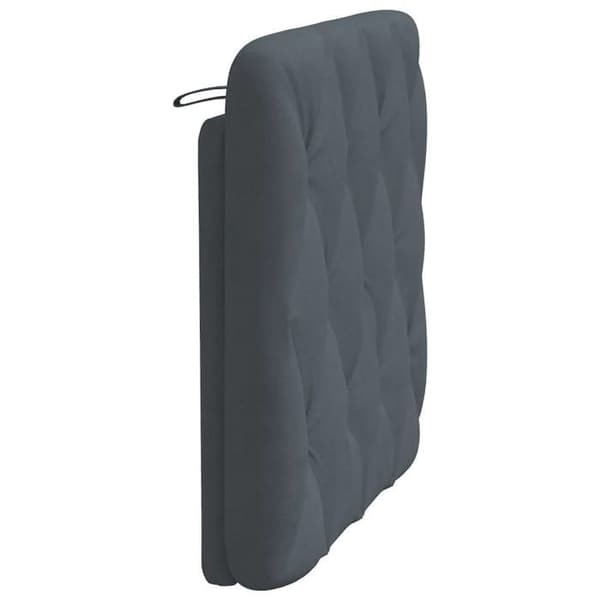 Maison Exclusive - Mörkgrå sänggavelkudde 90 cm i sammet mörkgrå