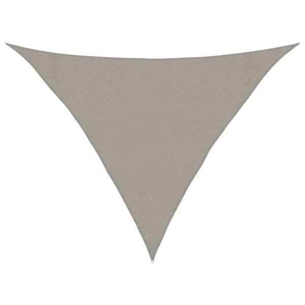 Maison Exclusive - Solskyddsduk 160 g/m² triangulär ljusgrå 3x3x4,2 m PEHD ljusgrått