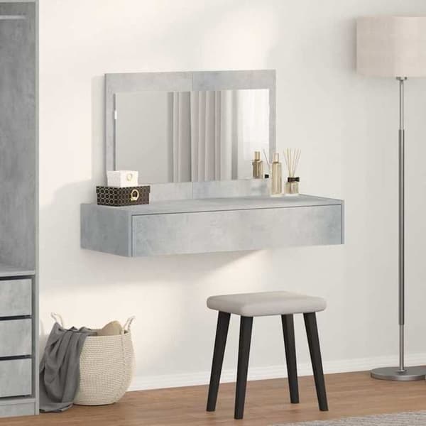 Maison Exclusive - Grå Sminkbord 100 x 40 x 70 cm Ingenjörsträ