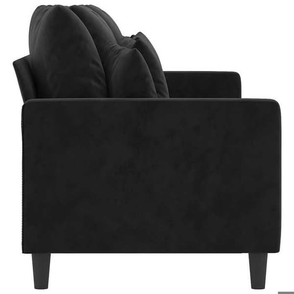 Maison Exclusive - 3-paikkainen sohva musta 180 cm sametti