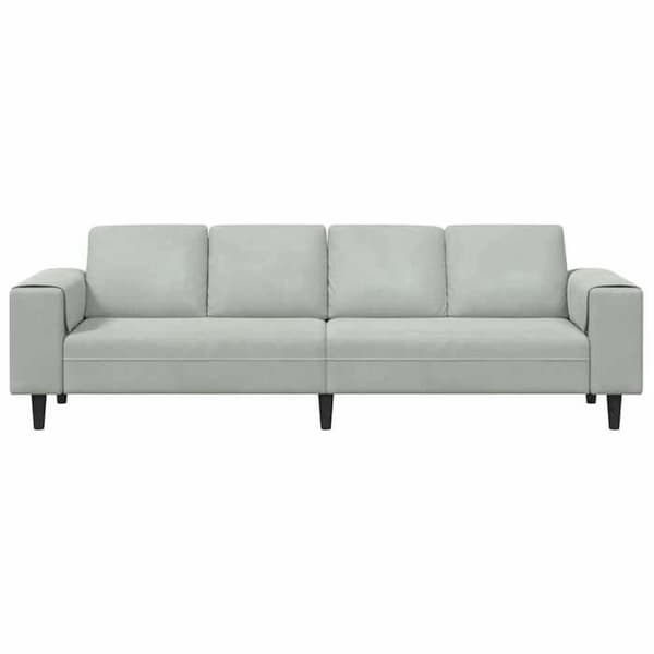 Soffa - EXKLUSIVT HEM - 250x77x76 cm - Ljusgrå - Polyester - Nutida Ljusgrått
