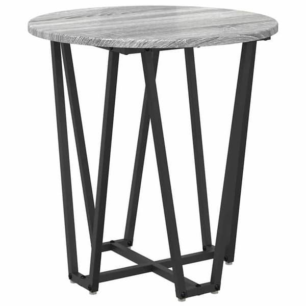Maison Exclusive - Set med 2 sidobord Grå Sonoma och svart