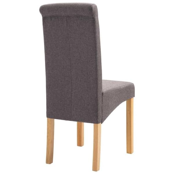 Maison Exclusive - Matstolar set om 4 taupe tyg mol