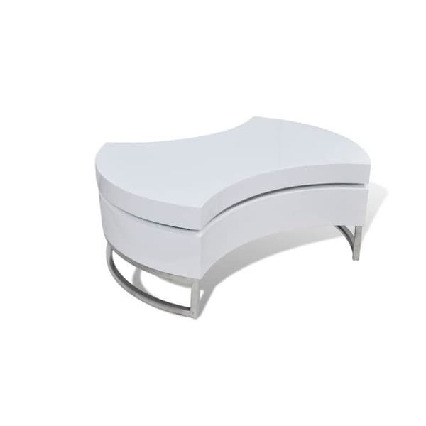Maison Exclusive - Justerbart bord i blankt vitt