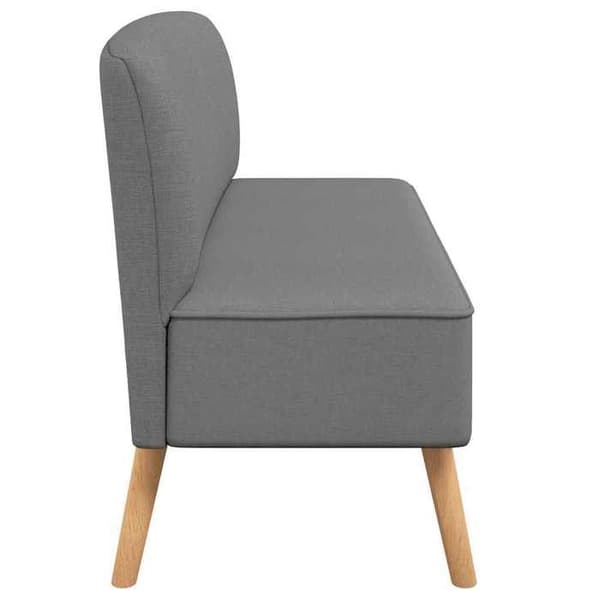 Soffa 2 platser - Maison Exclusive - Ljusgrått tyg - 117 x 55,5 x 77 cm - Nutida ljusgrått