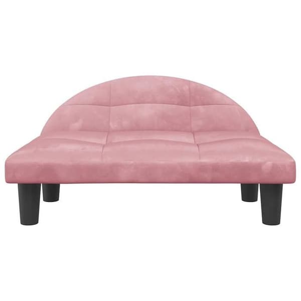 Maison Exclusive - Koiran sänky vaaleanpunainen 70x52x30 cm sametti Ros
