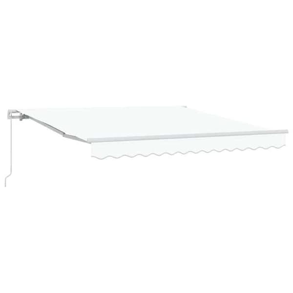 Maison Exclusive - Vit utdragbar markis 300 x 250 x 165 cm