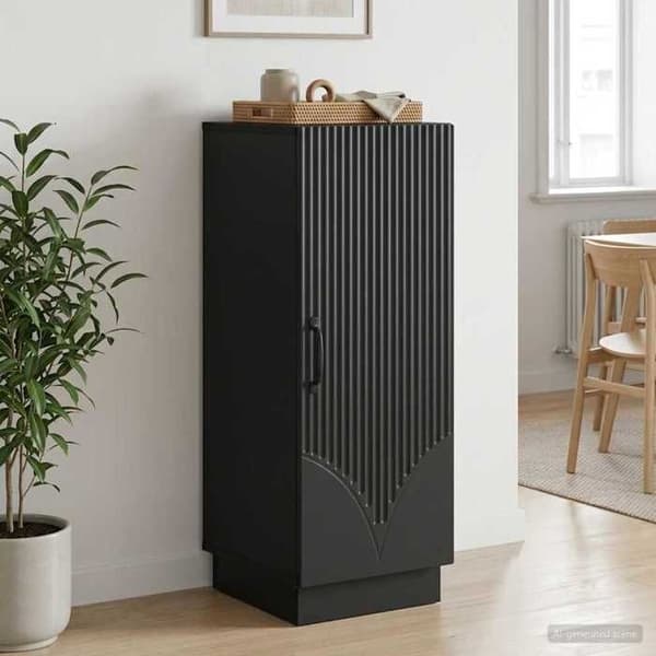 Maison Exclusive - Buffet Sort 33 x 34,5 x 87 cm Ingeniørtræ