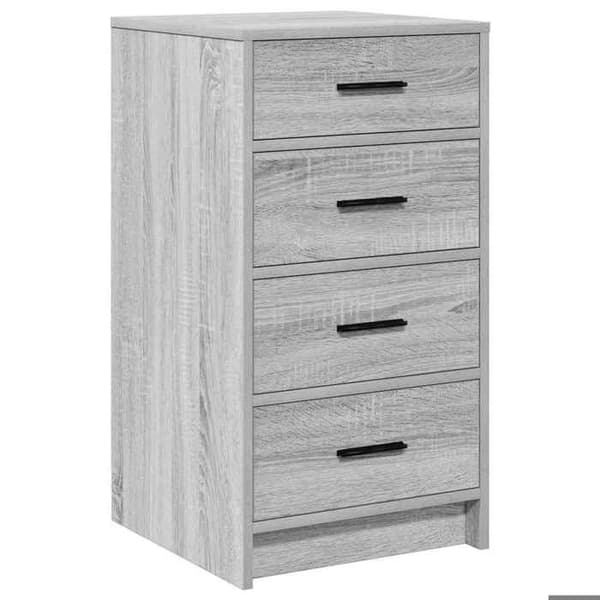 Buffé - EXKLUSIVT HEM - Sonoma - Grå - Ingenjörsträ - 40 x 41 x 75 cm Grå