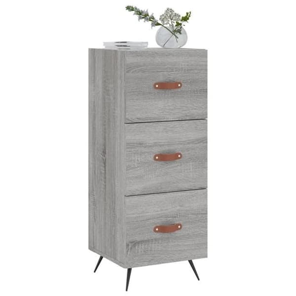 Maison Exclusive - Buffet Sonoma grå 34,5x34x90 cm Ingeniørtræ