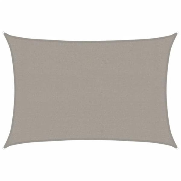 Maison Exclusive - Skygge-sejl 160 g/m² rektangulær lys grå 3x4,5 m PEHD