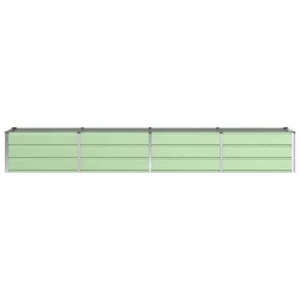 Jardiniär - EXKLUSIV HEM - 320 x 80 x 45 cm - Grön - Stål & plast - Rektangulär inomhus/utomhus Grön