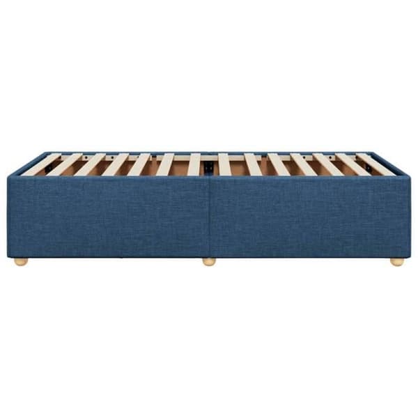 Maison Exclusive - Sengestel uden madras blå 90x200 cm stof Blå