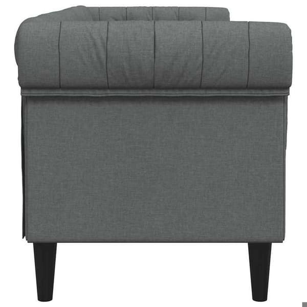 Maison Exclusive - Chesterfield sofa 3 pladser mørkegrå stof
