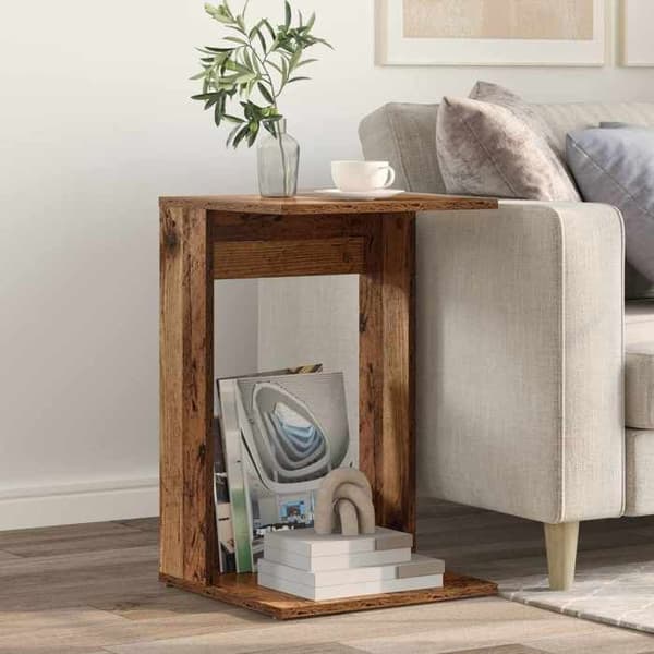 Sido bord - MAISON EXCLUSIVE - 40 x 38 x 62,5 cm - Ingenjörsträ - Rektangulär - Trälook finish Ej specificerat