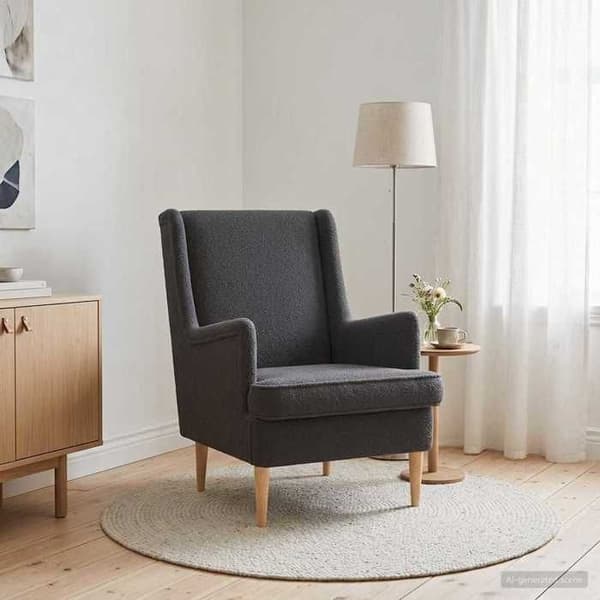 Maison Exclusive - Mørkegrå Bouclé Stol