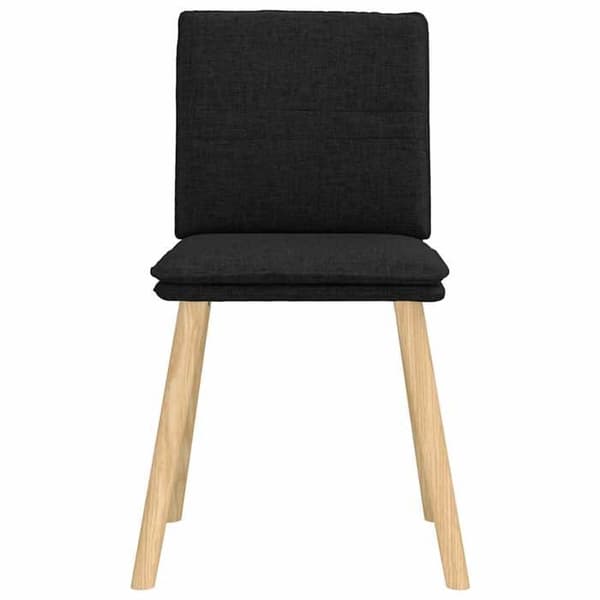 Maison Exclusive - Spisestole sæt af 6 sort stof