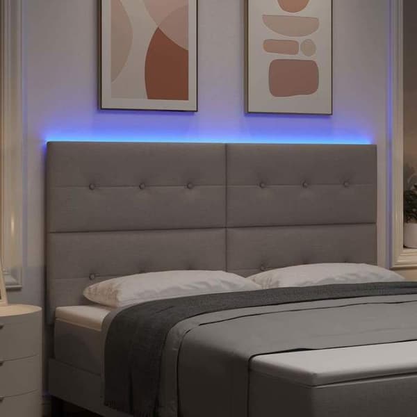 Maison Exclusive - LED Hovedgærde Taupe stof