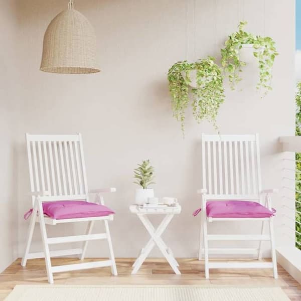 Maison Exclusive - Stolsdynor set om 2 rosa 40x40x7 cm tyg rosa