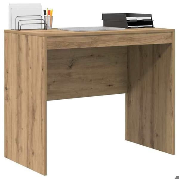 Maison Exclusive - Håndlavet egetræskontor 90 x 50 x 76 cm Ek
