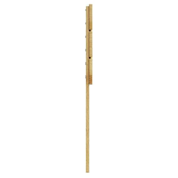Hovedgærde - EKSKLUSIV HUS - Model 75 cm - Massivt eg - Brun - Robuste træben