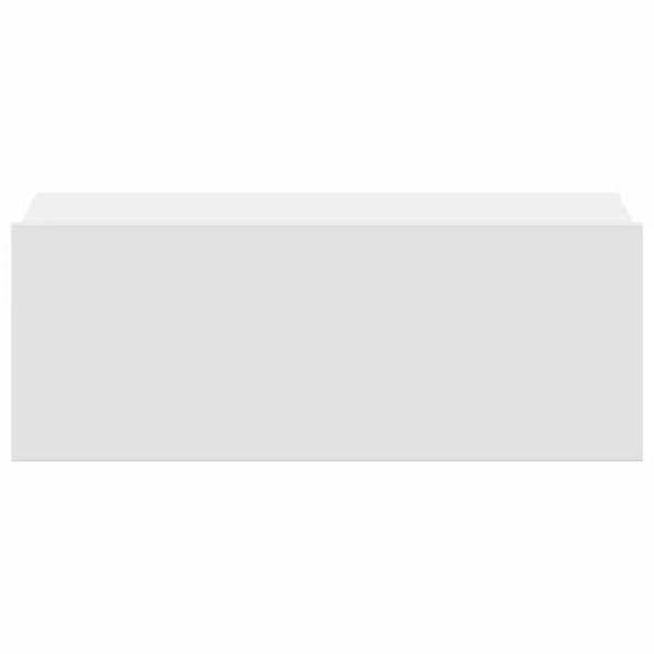 Maison Exclusive - Flytande sängbord Vit 40x30x15 cm Ingenjörsträ Vit