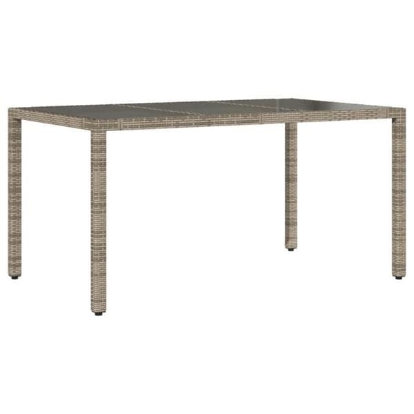 Maison Exclusive - Trädgårdsbistro-set 5 delar med gråa kuddar i polyrotting