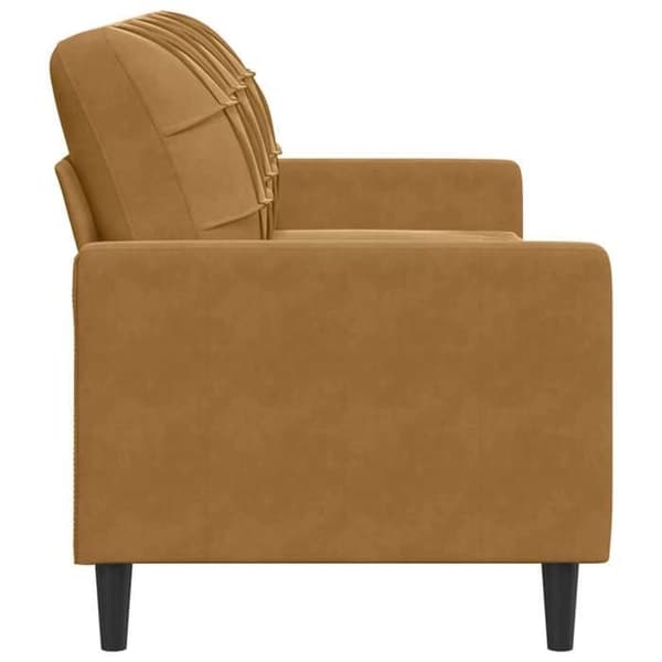 Maison Exclusive - 3-sitssoffa Brun 180 cm Sammet brun