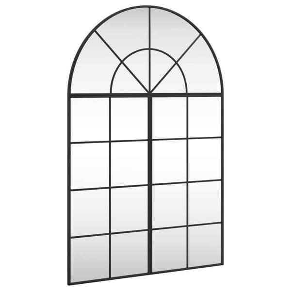 Maison Exclusive - Svart väggspegel 80x120 cm järnbåge