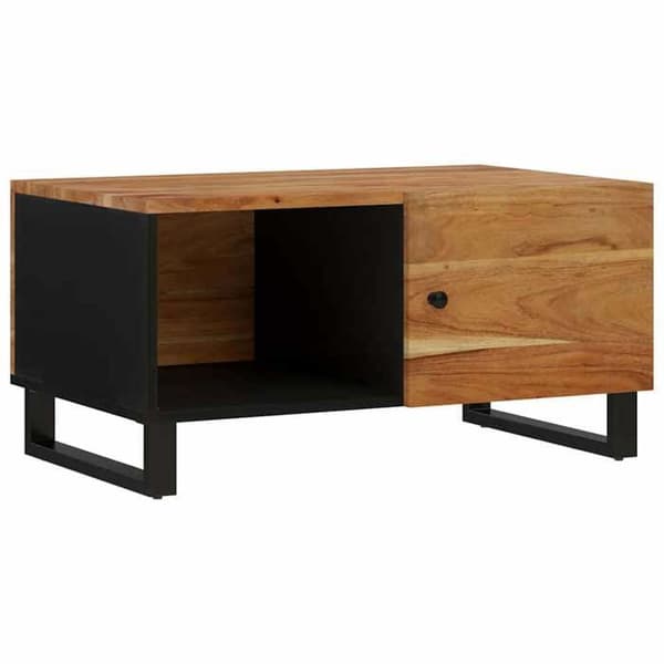 Maison Exclusive - Soffbord 80x50x40 cm i solid akaciaträ och ingenjörsträ