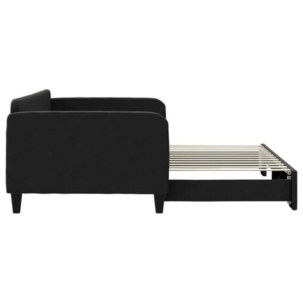 Maison Exclusive - Sovesofa med udtræk uden madras sort 100x200 cm
