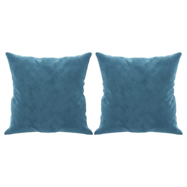 Soffa 2 platser - Maison Exclusive - Blå sammet - Metallram - 2 kuddar ingår Blå