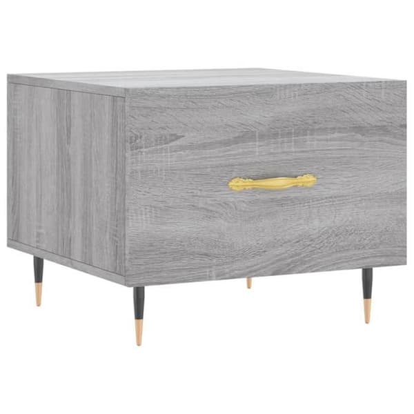 Maison Exclusive - Soffbord Sonoma grå 50x50x40 cm Ingenjörsträ Sonoma grå