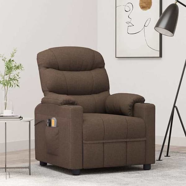 Maison Exclusive - Ruskea kangasmassagetuoli