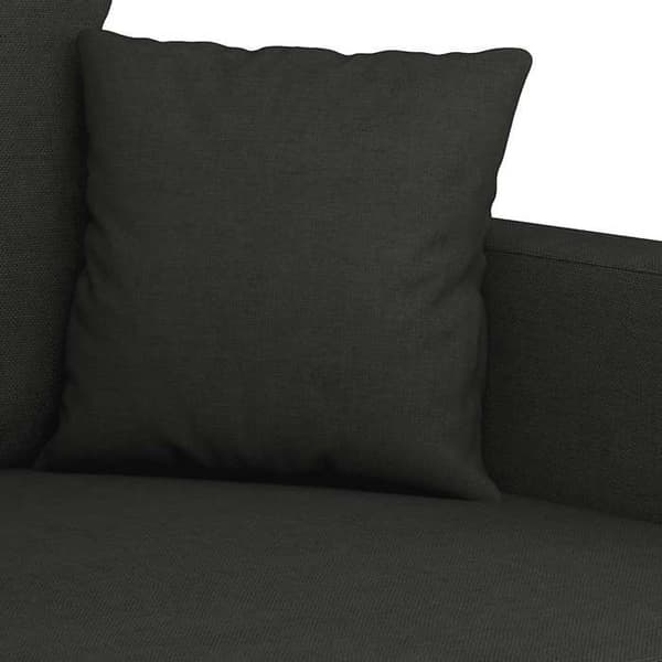 Maison Exclusive - 3 kpl:n sohvasetti tyynyillä, musta kangas