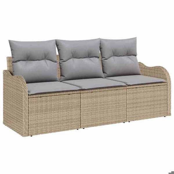 Trädgårdsmöbler - EXKLUSIVT HUS - Rektangulär - Beige - Polyrotting - Modulär, väderbeständig beige