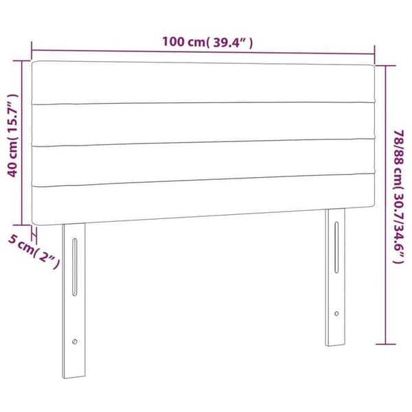 Maison Exclusive - LED-päätyharso Vaaleanharmaa 100x5x78/88 cm Sametti Ljusgrått