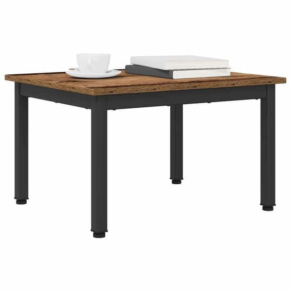 Bord - EKSKLUSIV HUS - 60 x 50 x 36 cm - Ingeniørtræ - Metalben - Moderne rektangulær
